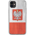 Poland Flag Distressed iPhone 11 Clear Case